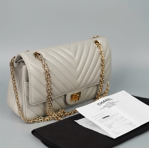 Túi Chanel xám (PKHHG27C) sz24 (BQ) KG+