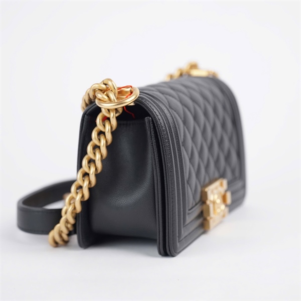 Túi Chanel Boy đen (K6CX30H5) sz20 (BQ) KG+