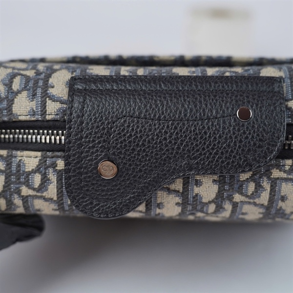 Túi Dior đeo chéo xám kèm lót form (16-BO-0242) sz22 KG+