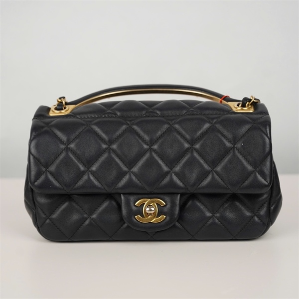 Túi Chanel Handle đen (K14J2CNE) sz22 (BQ) KG+