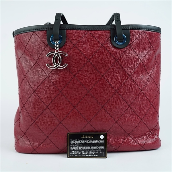 Túi Chanel Tote đỏ (19238150) sz33 (BMC) KG+