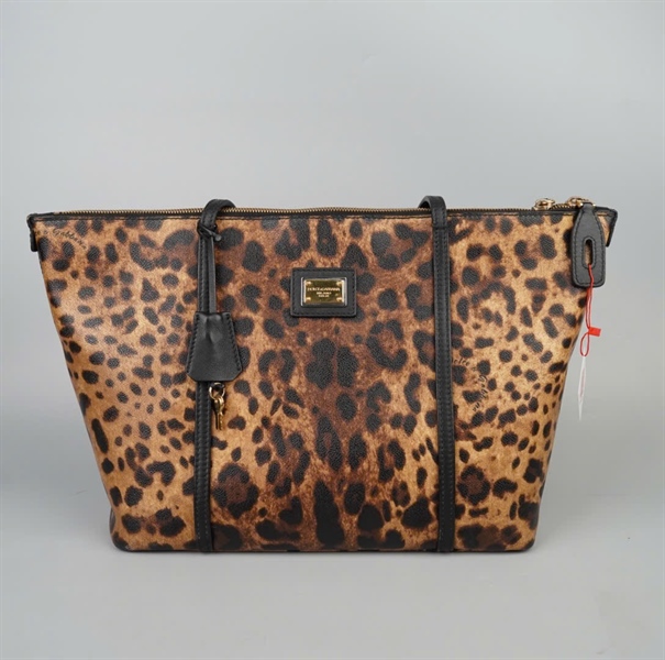 Túi D&G Tote da beo có ổ+ 2 chìa kèm lót form sz33 KG+