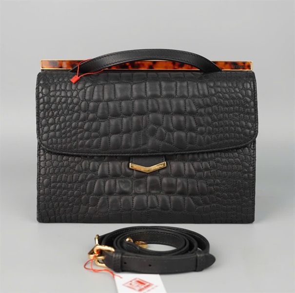 Túi Fendi đen sz25 KG+