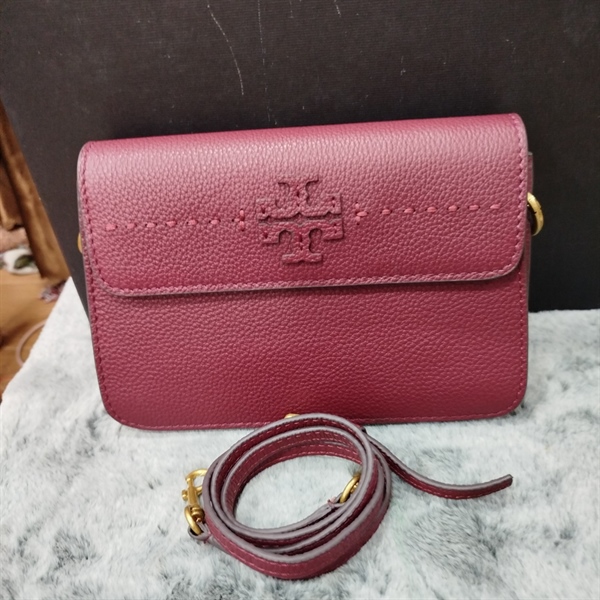 Túi Tory Burch màu đỏ đô ++