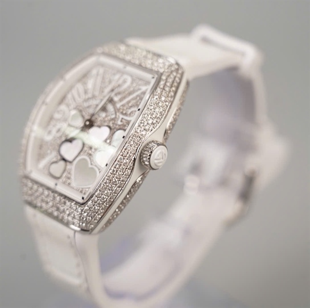 Đồng hồ Franck Muller V32 (32x46mm) trắng (no2525) (HC) KG+