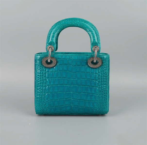 Túi Dior Lady xanh dương szmini (BMC) KG+