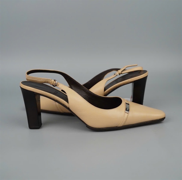 Giày Bally nude sz38 đế 8p KG+