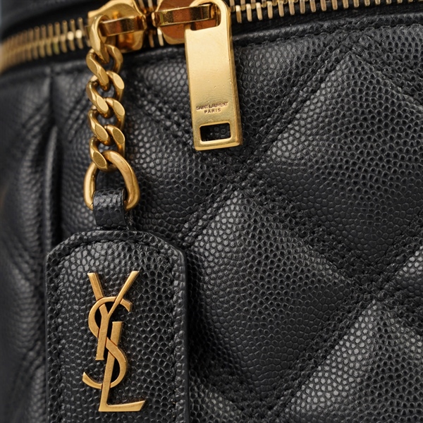 Túi YSL Vanity đen sz14 (ALT) KG+