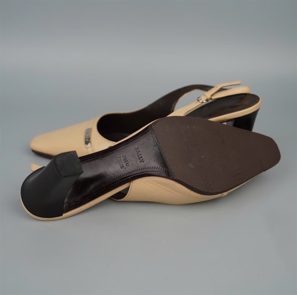 Giày Bally nude sz38 đế 8p KG+