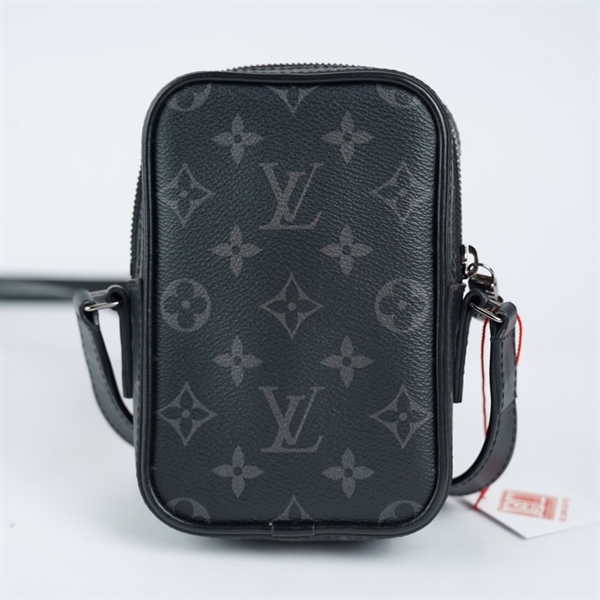 Túi LV đeo chéo hoa đen in hình sz10 (TH) KG+