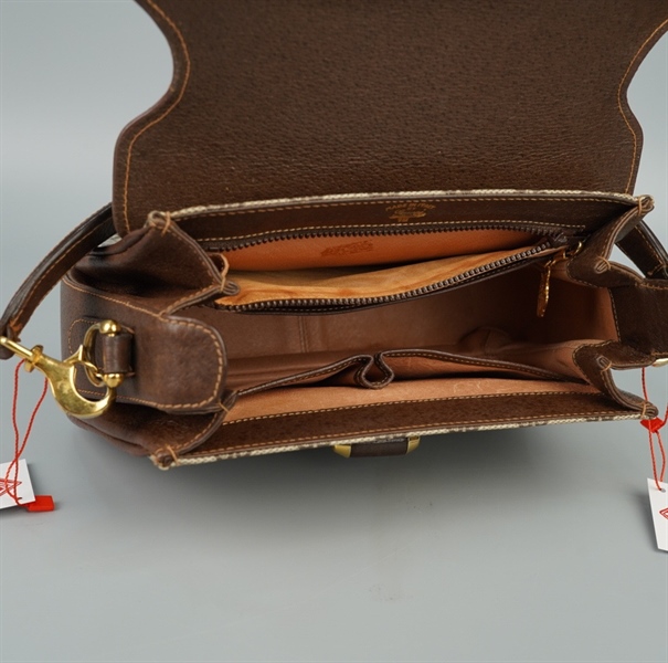 Túi GG handle Vintage màu xám sz24 KG+