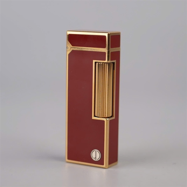 Bật lửa Dunhill đỏ hình sư tử KG+