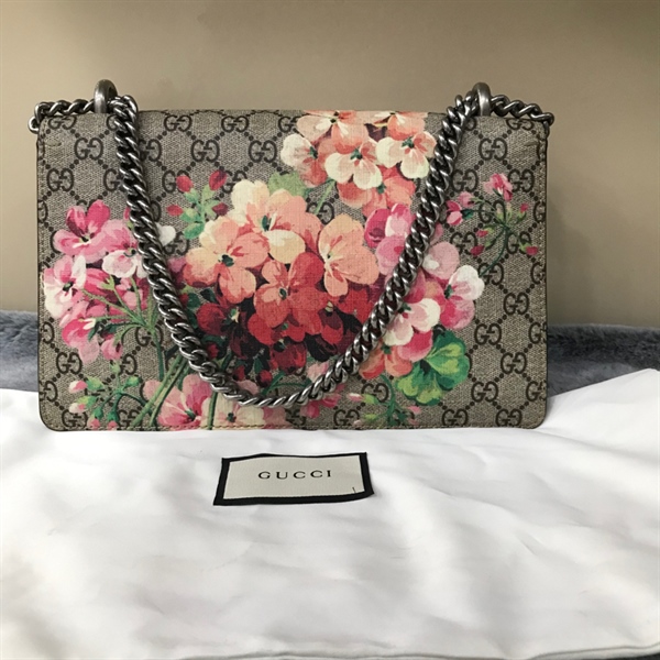 Túi GG đầu rồng - hoa size 28cm+