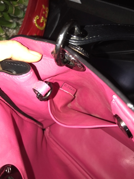 Túi Dior Đen Lòng Hồng Kèm Pound+