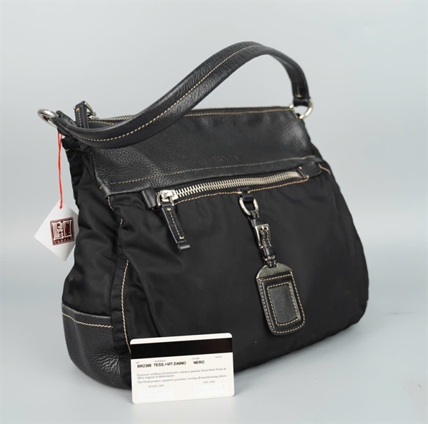 Túi Prada handle đen (ALT) sz34 KG+
