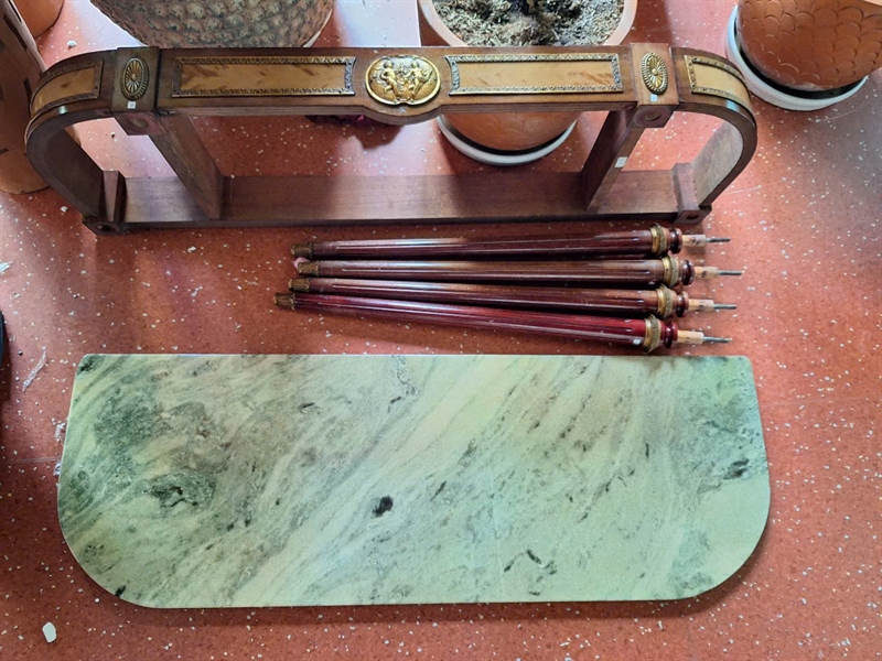 Đồ cổ bộ bàn gương đá +