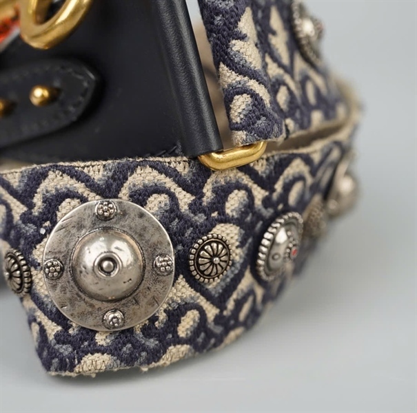 Strap Dior xám đính charm (LT) KG+