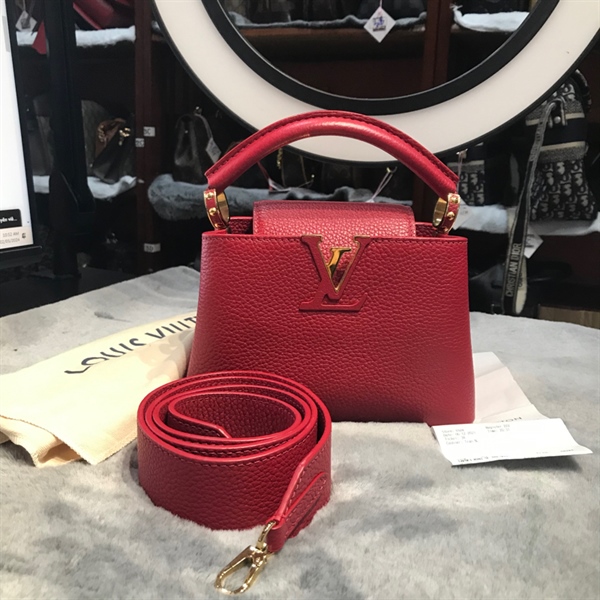 Túi LV vân đỏ 20cm +