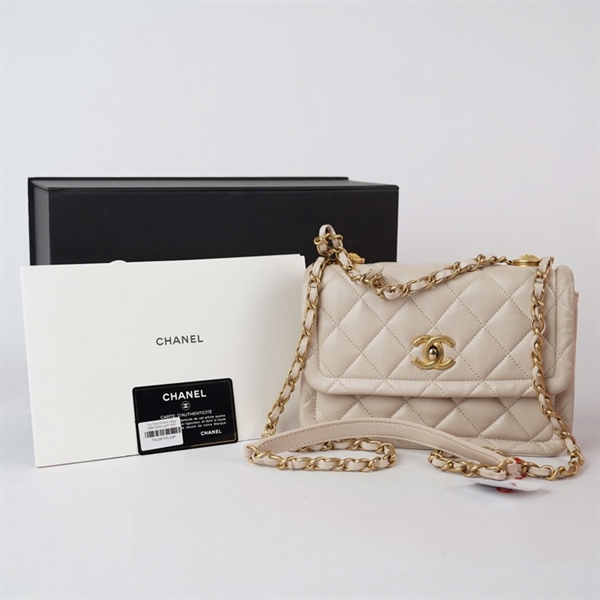 Túi Chanel Woc trắng (30616105) sz21 KG+