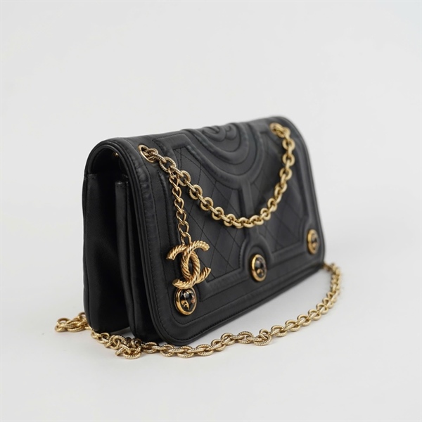 Túi Chanel đeo chéo đen (17684960) sz26 (A-T) KG+