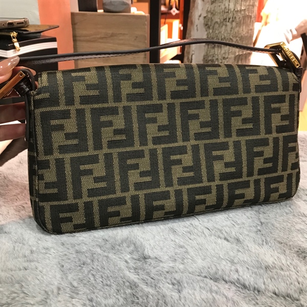 Túi Fendi chữ nhật xám xanh ++