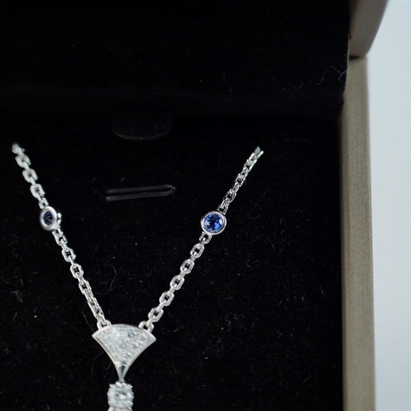 Dây chuyền Bvlgari đính đá (283883) (BQ) KG+