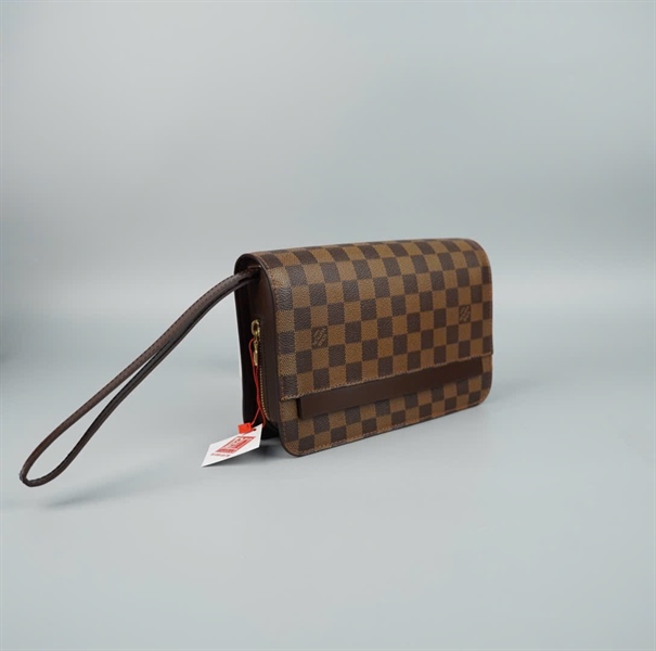 Túi Clutch LV ô vuông nâu SN0029 25cm (LT)KG+