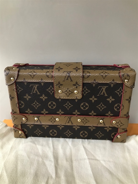 Túi LV trunk hoa nâu KG+