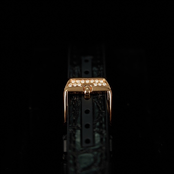 Đồng hồ Franck Muller vàng khối dây đen 125 (HC) KG+