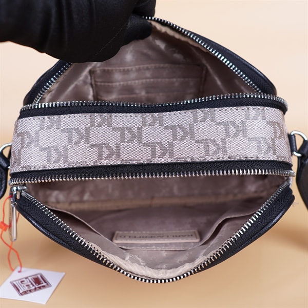 Túi Karl Lagerfeld Đen Nâu Mắt Kính KG+