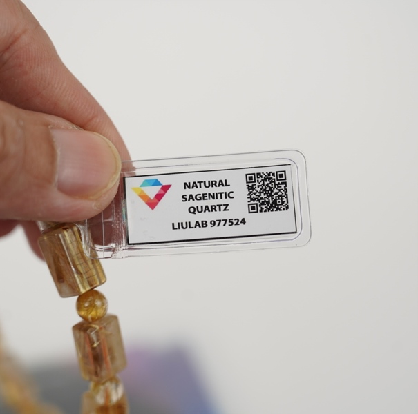 Vòng tay đốt trúc thạch anh tóc vàng 977524 KG+