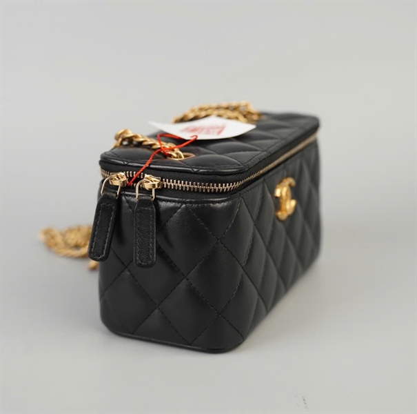 Túi Chanel Vanity đen (T6LKNK65) sz17 (BMC) +