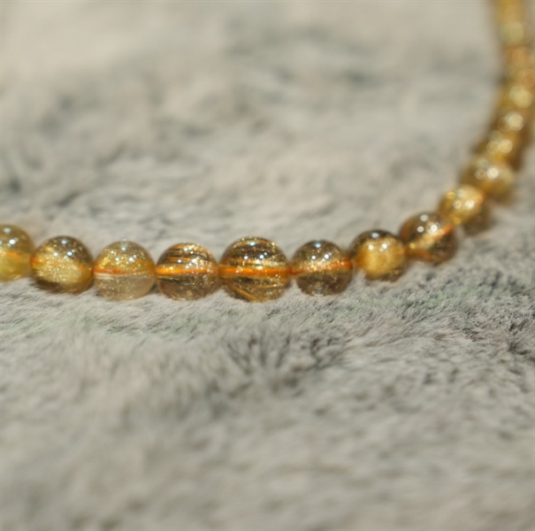 Vòng chuỗi thạch anh tóc vàng 334936 KG+