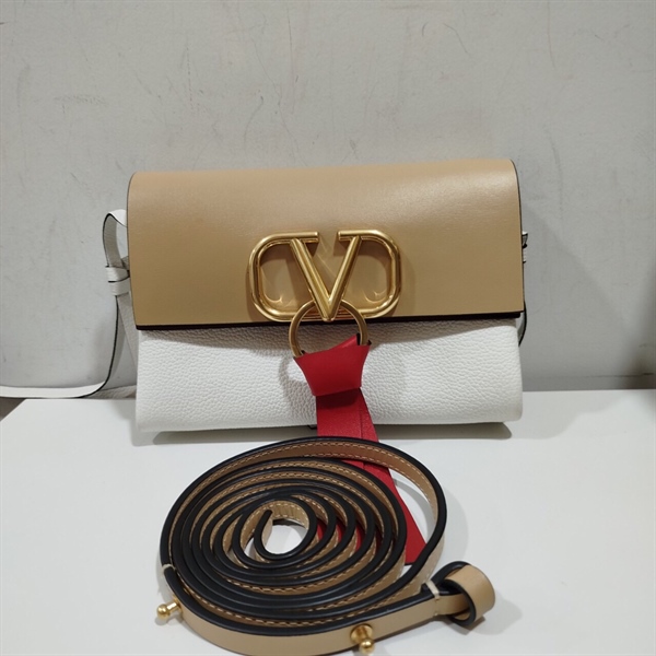 Túi Valentino Trắng Phối Màu Sữa+