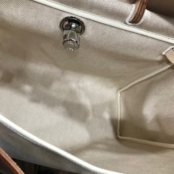 Túi Hermes kem phối cam +