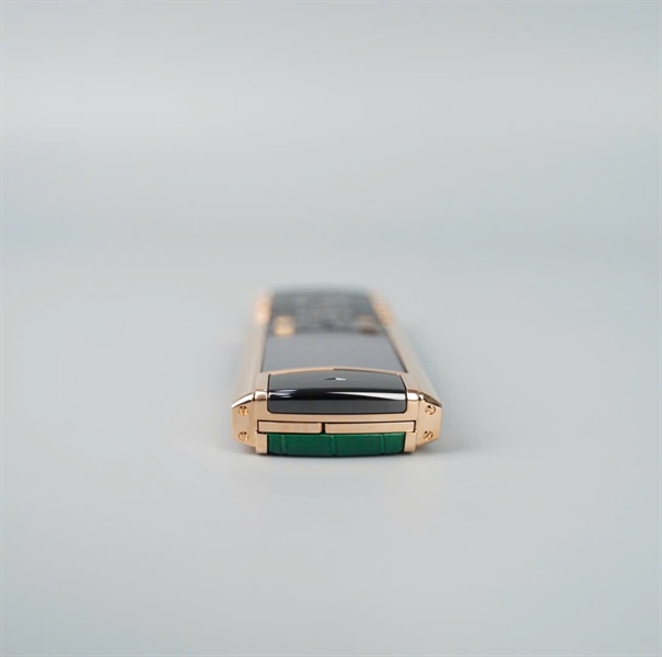 Điện thoại Vertu xanh lá viền vàng (SAX-005099) (HC) KG+