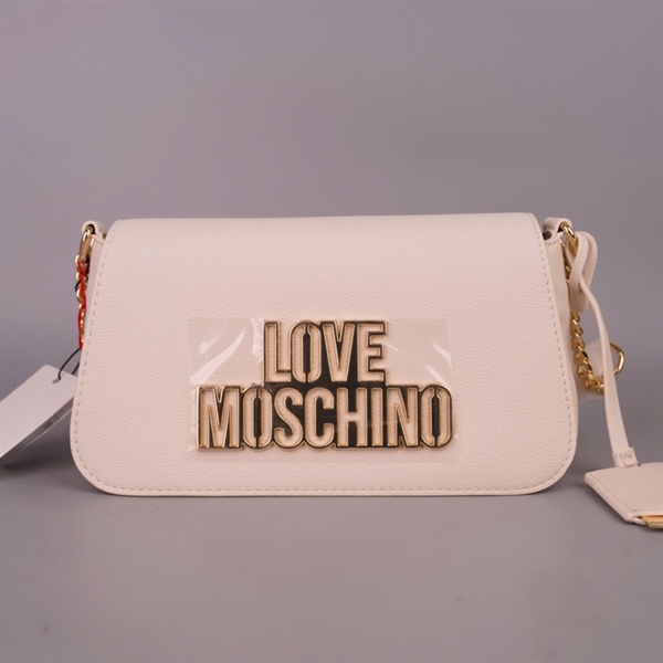 Túi Moschino trắng sz25 +