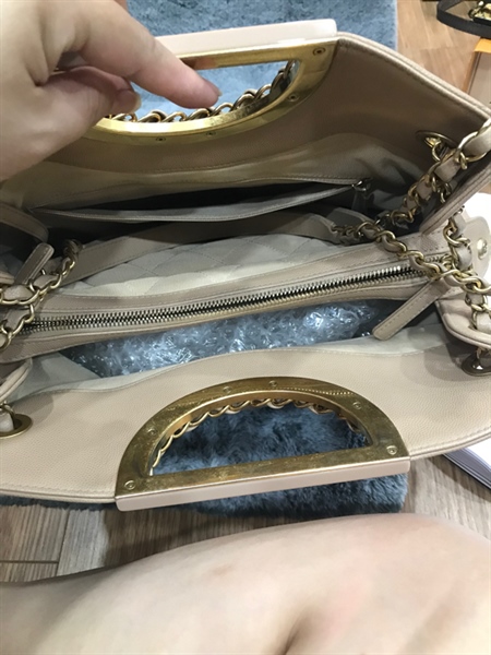 Túi Chanel màu nude KG+