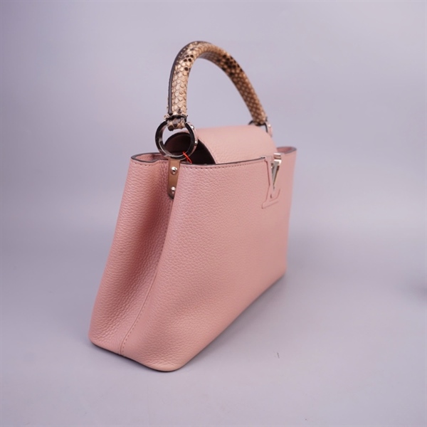 Túi LV Capu hồng quai trăn AH5127 sz30 (LN) KG+