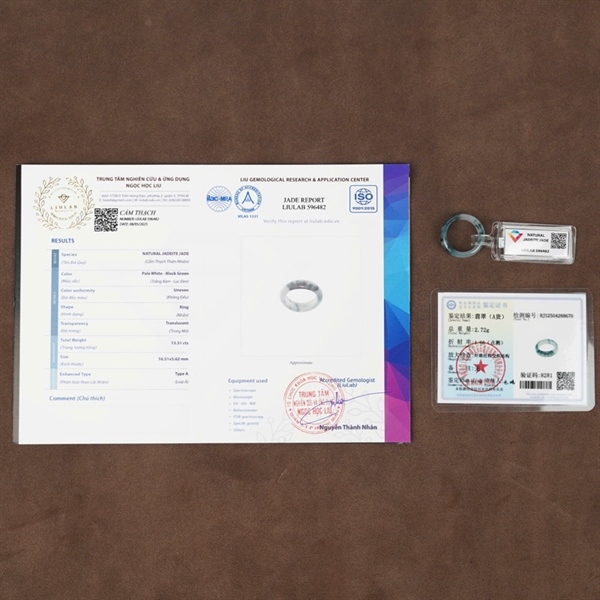 Nhẫn cẩm thạch xanh (596482) +