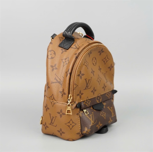 Balo LV Palm Springs Mini hoa nâu (FL5230) 2 Strap sz16 (BQ) KG+