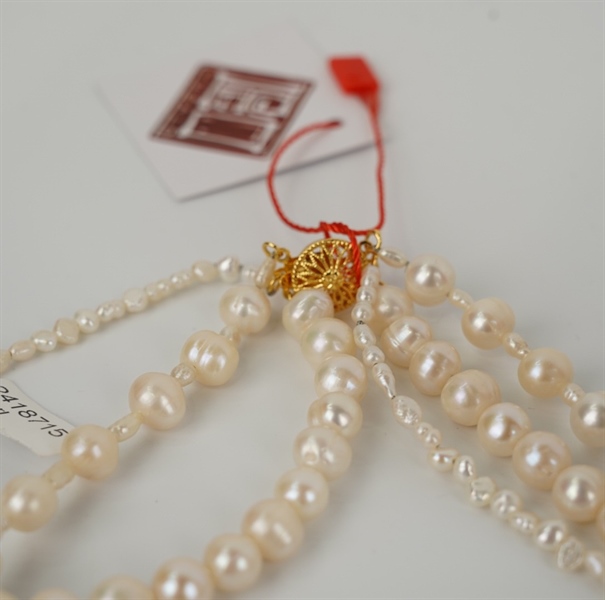 Chuỗi hạt ngọc trắng 3 dây +