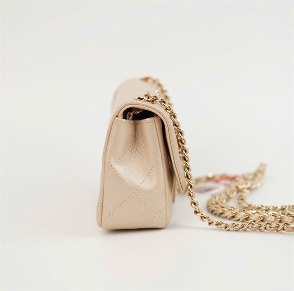 Túi Chanel Pre- Owned (23542172) màu be tai thỏ sz16 +
