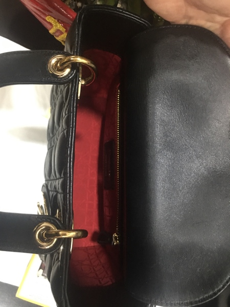 Túi Dior Lady đen size 20cm +
