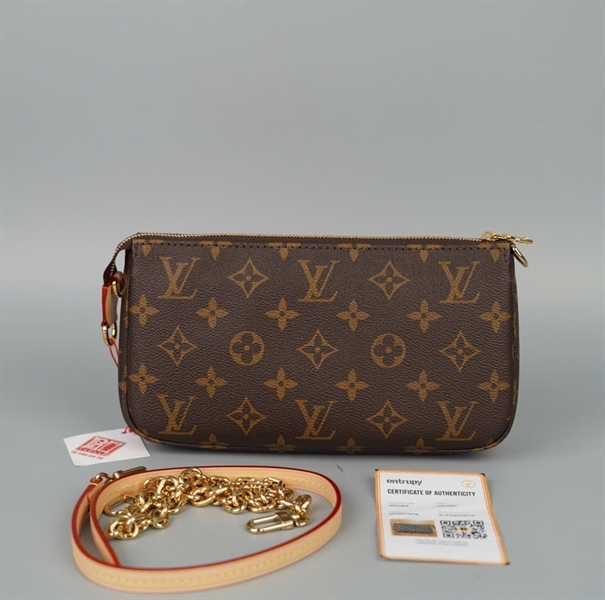 Túi LV Multi Pochette hoa nâu 2strap sz23 (ALT) KG+
