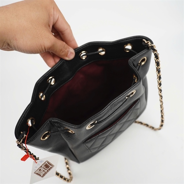 Túi Chanel Bucket đen (30900669) sz18 (HC) +