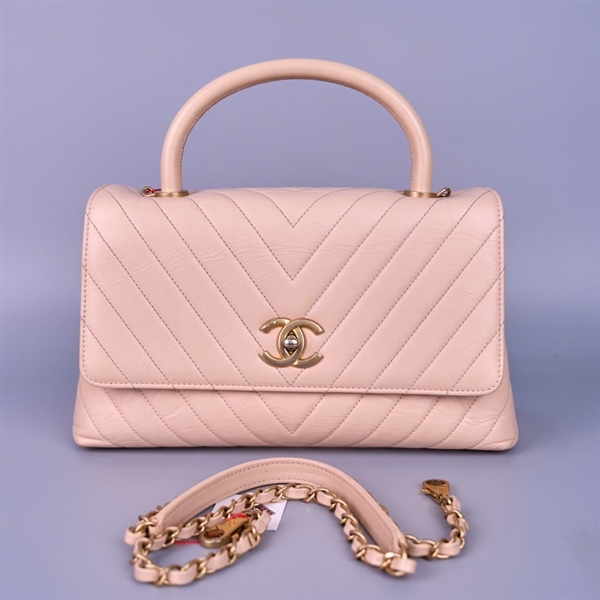 Túi Chanel màu hồng nude (24711006) KG+