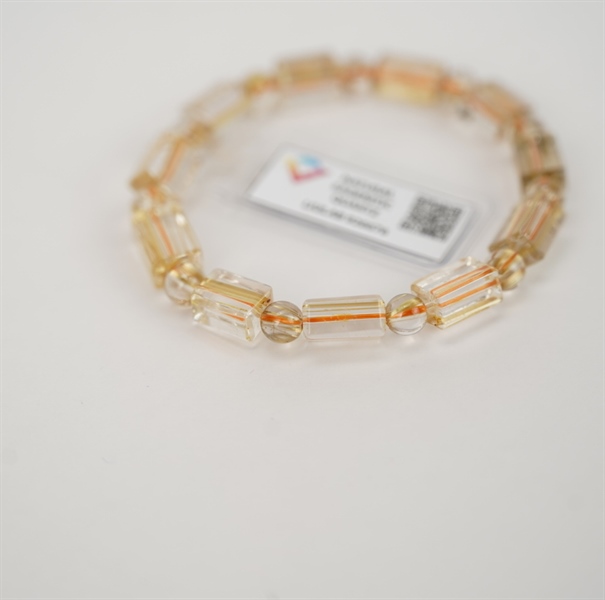 Vòng tay đốt trúc thạch anh tóc vàng 926676 KG+