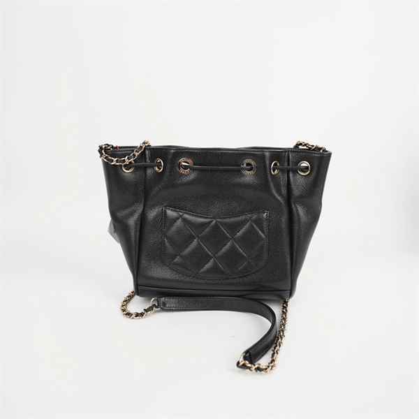 Túi Chanel Bucket đen (30900669) sz18 (HC) +