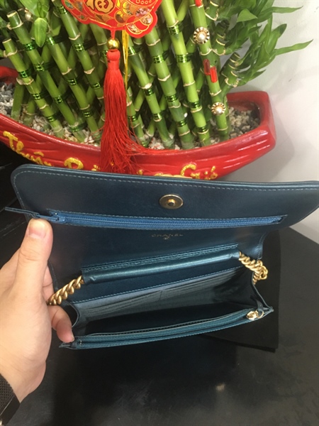Túi Chanel boy xanh size 17cm+